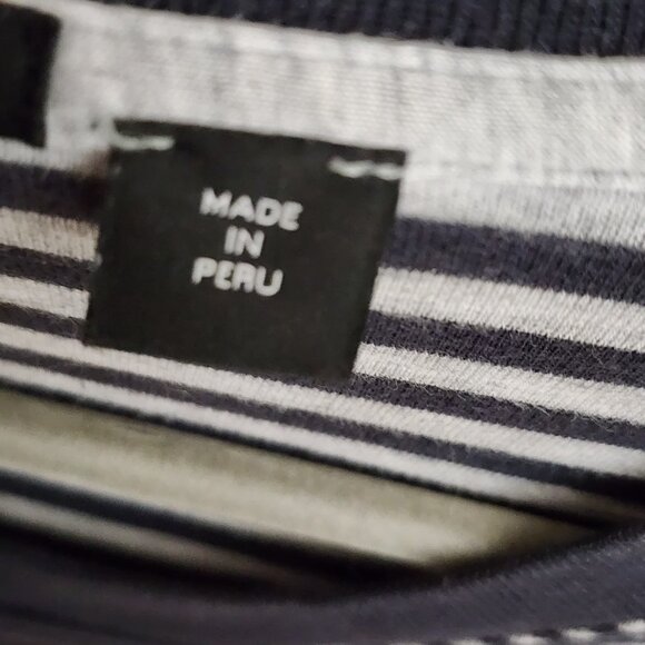 Hugo Boss Gray Stripe Cotton Stretch Slim Fit Skubic Sweatshirt - Picture 5 of 8